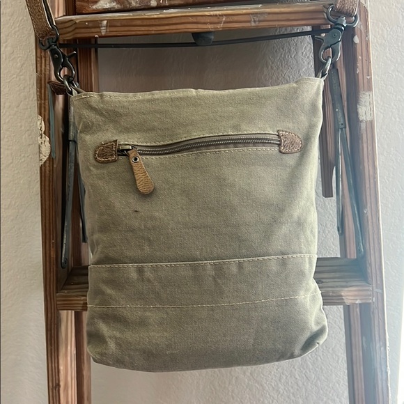 Myra Bag Black and Brown Crossbody Bag - Picture 3 of 6